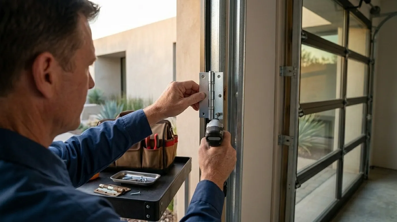 Garage door service call in Webster, TX